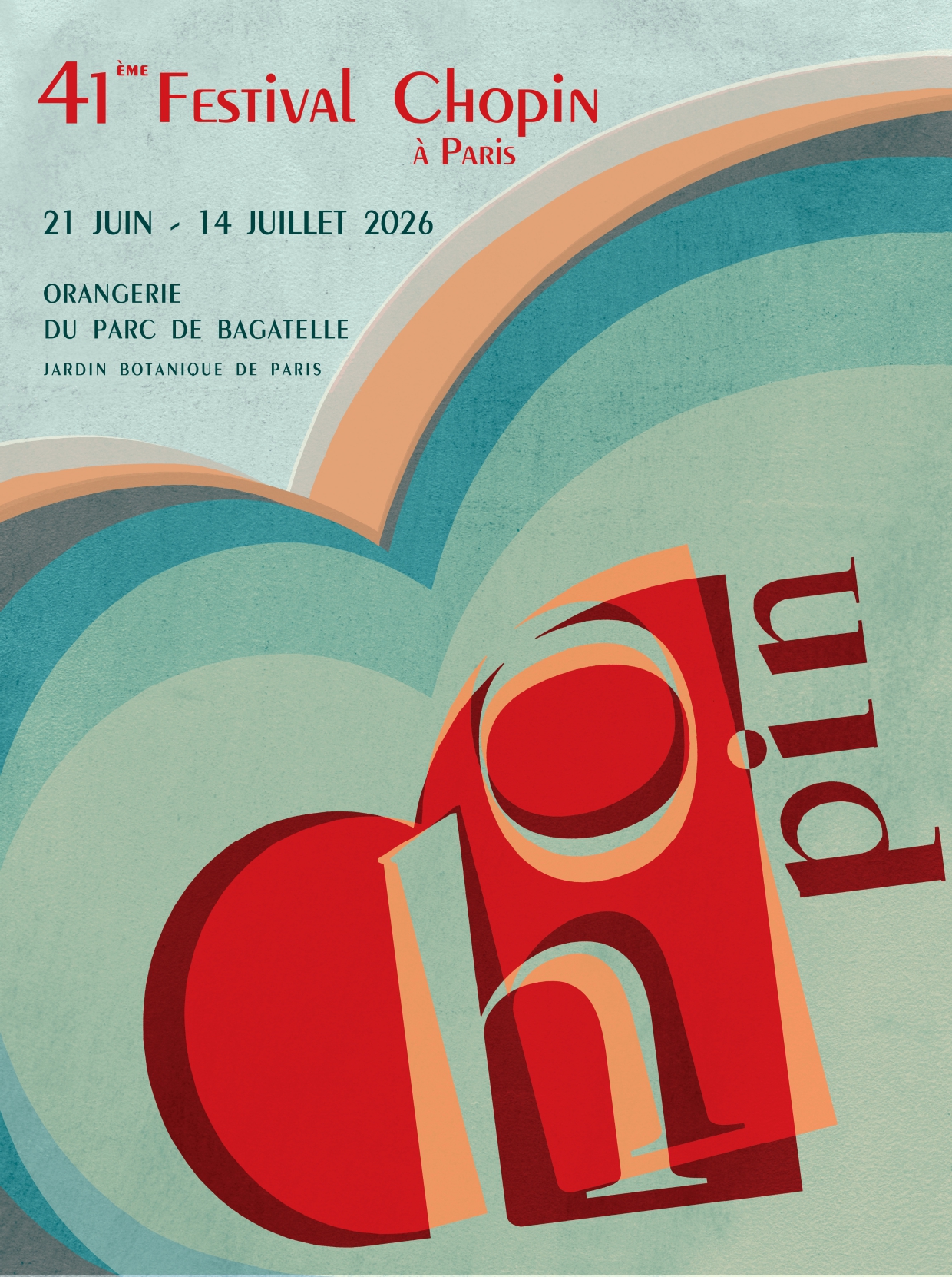 Affiche FESTIVAL CHOPIN A PARIS